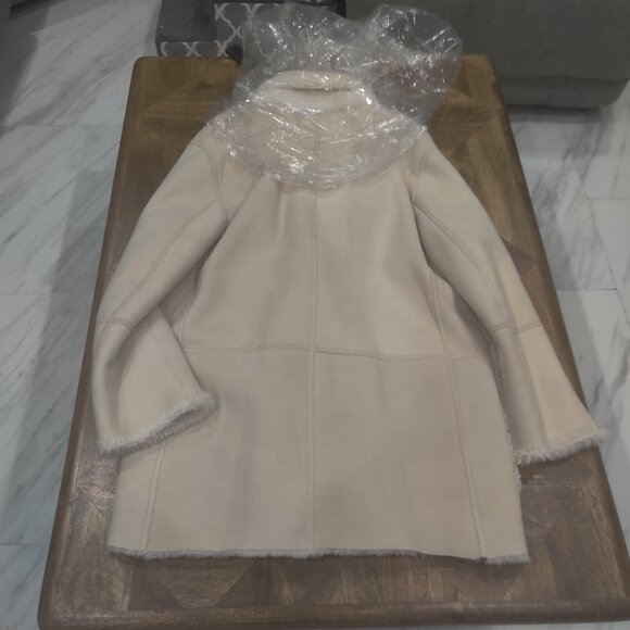 Lafayette 148 shearling reversible jacket size M New $5998 (roomy) - Picture 3 of 6